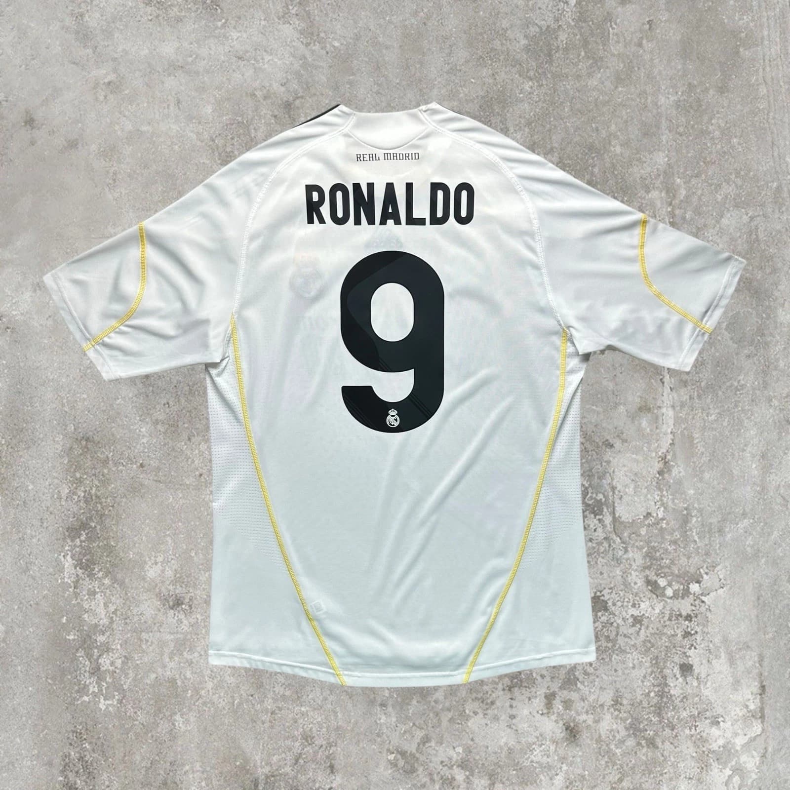 Football shirt with a player's name and number